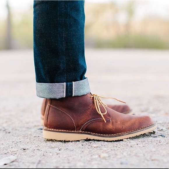 mens red chukka boots